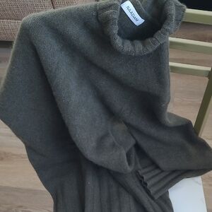 NAADAM Olive Cowl Neck Sweater